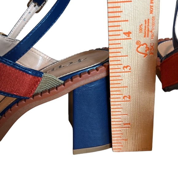 FERRUCCI Red and Blue Women's Sandals - Picture 4 of 9